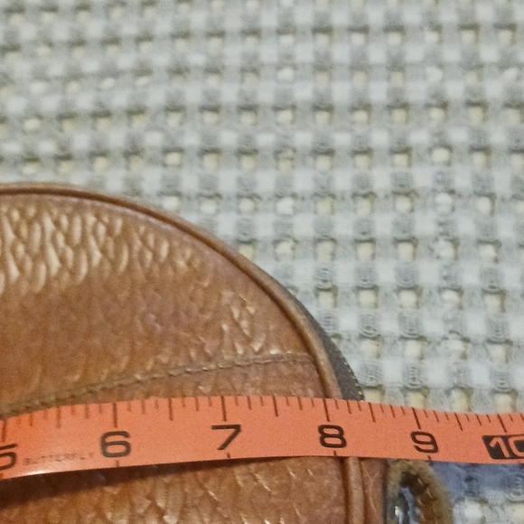 Brown Leather Round Bag - Picture 12 of 16